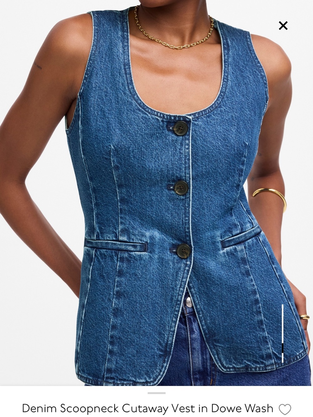 Madewell Denim Vest - Picture 5 of 12